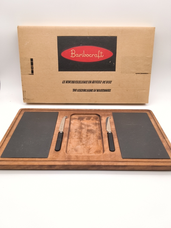 Baribocraft Other - Vintage Baribocraft Maple Cheese Board Slate Slabs in Original Box